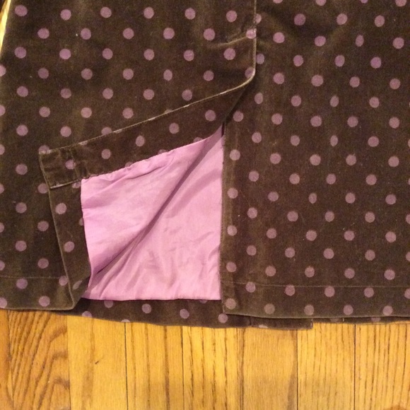 Mini Boden 11 12 Velvet Pea Coat 11/12 polka dot - Picture 8 of 10